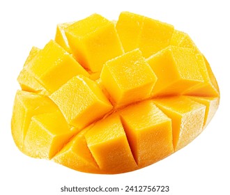 sliced mango isolated on white background. - Powered by Shutterstock