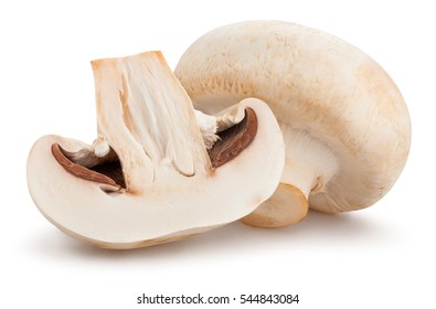 Sliced Mushroom Isolated