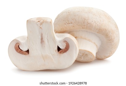 sliced mushrooms path isolated on white - Powered by Shutterstock