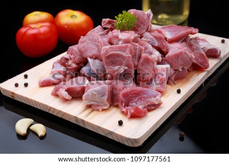 Sliced Mutton with bone