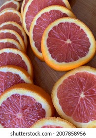 Sliced Pink Cara Cara Oranges 