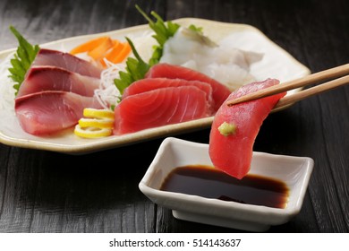 Sliced Raw Bigeye Tuna