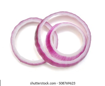 Sliced red onion on white background  - Shutterstock ID 508769623