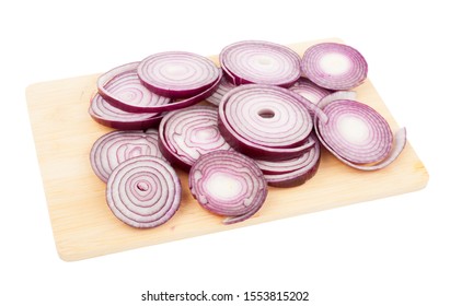 Sliced Red Onion Rings On Wooden Stock Photo 1553815202 | Shutterstock