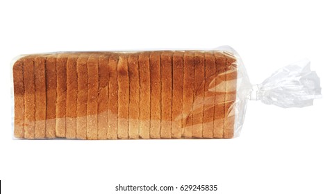 Sliced Toast Bread In Plastic Bag