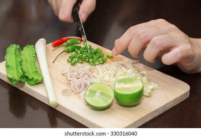 sliced vegetables