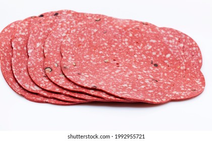 Sliced Vegetarian Sausage Is Reminiscent Of Pepperoni 