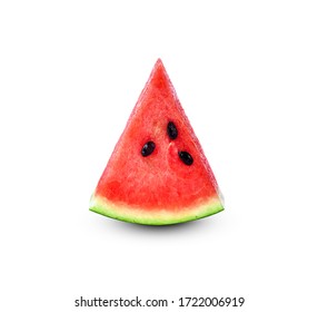 Sliced Watermelon Isolate On A White Background