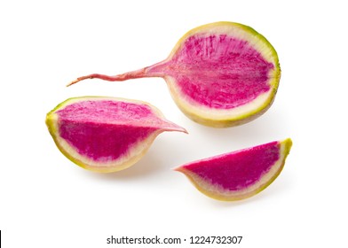 Sliced Watermelon Radish