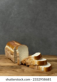 A sliced of white bread