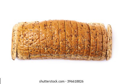 Sliced White Bread Loaf Isolated