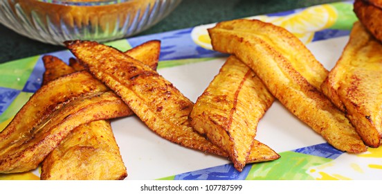 Slices Of Fried Plantain