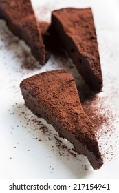 Slices Of Gluten Free Chocolate Cake 