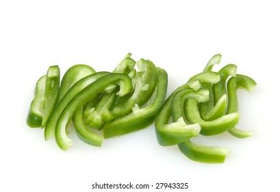 Slices Of Green Bell Pepper