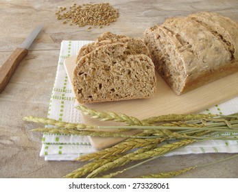 Slices Of Green Spelt Bread