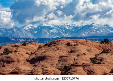 Slick Rock Mountain Biking Trail In Moab, Utah