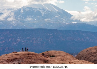 Slickrock Mountain Biking Trail Near Moab, Utah