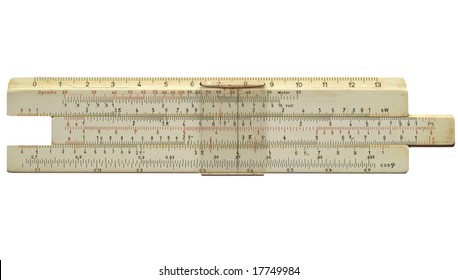 Measuring ruler Sliding ruler Slide ruler Vintage tools Engineering tools Office decor. Logarithmic scale Vintage logarithmic ruler