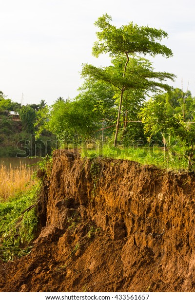 Slide Soil Erosion Caused By Groundwater Stock Photo (Edit Now) 433561657