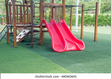  Slider (Kids Playground )at The Park With Artificial Grass