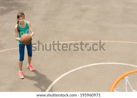 Similar – Basketballspieler von oben