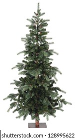 Slim Bare Christmas Tree With Pine Cone