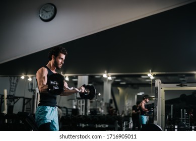 Slim Bearded Young Man Muscular Wiry Stock Photo 1716905011 