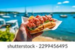 Slipper Lobster Roll is a type of sandwich typically made with slipper lobster meat that is mixed with various ingredients such as mayonnaise, herbs, lemon juice, and seasonings.