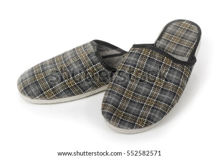 Slippers isolated on white background