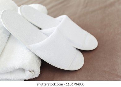 slippers hotel room