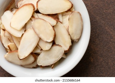 Slivered Almonds In A Bowl