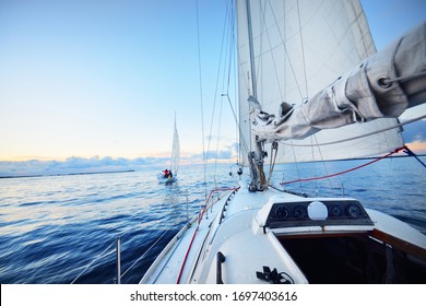 Sailboat Sunrise High Res Stock Images Shutterstock