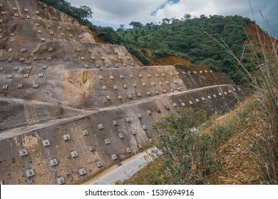 Slope Rockfall Protection Mesh And Landslide Protection In Telpaneca, Madriz, Nicaragua.