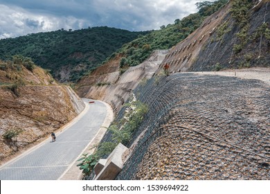 Slope Rockfall Protection Mesh And Landslide Protection In Telpaneca, Madriz, Nicaragua.