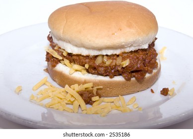 Sloppy Joe With Cheddar Cheese