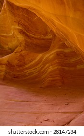 Slot canyon texture taken at Zion National Park, Utah.