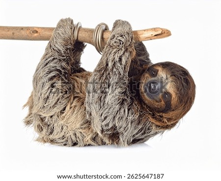 Sloth isolated on white background