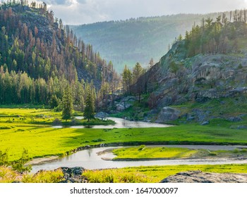 The Slough Creek Trail In Yellowstone National Park.