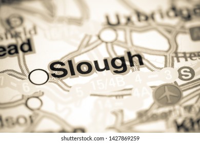 Slough. United Kingdom On A Map