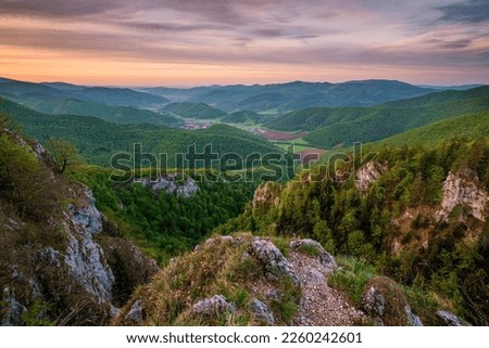 Slovakia - Muranska planina, green mountain landscape. Discover the beauty of the spring landscape