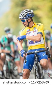 Slovakia Ruzomberok September 14, 2018 - Julian Alaphilippe Leads At The Start Of The Second Stage Of The Tour De Slovakia.