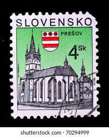 Presov City Slovakia Grunge Travel Stamp Car Bumper Sticker Decal 5/" x 4/"