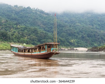 Slow Boat Cruise On The Mekong River In Laos