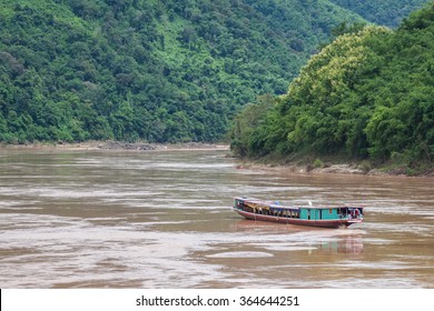 Slow Boat Cruise On The Mekong River In Laos