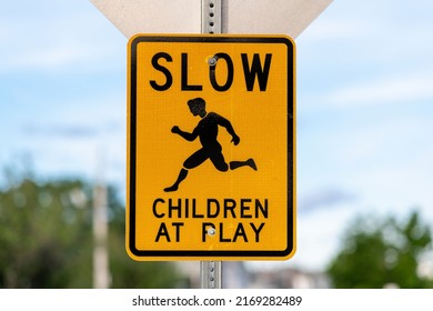 693 Slow Children At Play Sign Images, Stock Photos & Vectors ...