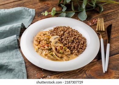 Slow Cooked Beef With Buckwheat