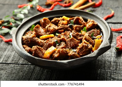 Slow Cooked Goat Meat Curry Roast.