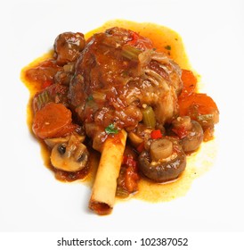 Slow Cooked Lamb Shank With Vegetables