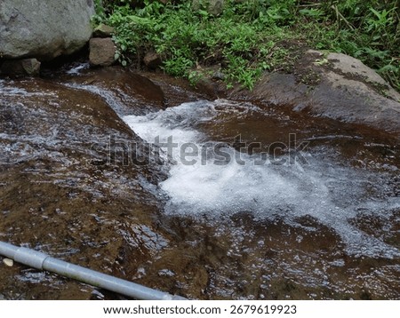 Slow Motion of Tiny Waterfall