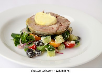 Slow Roast Lamb With Greek Salad